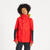 Veste de quart imperméable coupe-vent de voile enfant sailing 500 rouge jaune