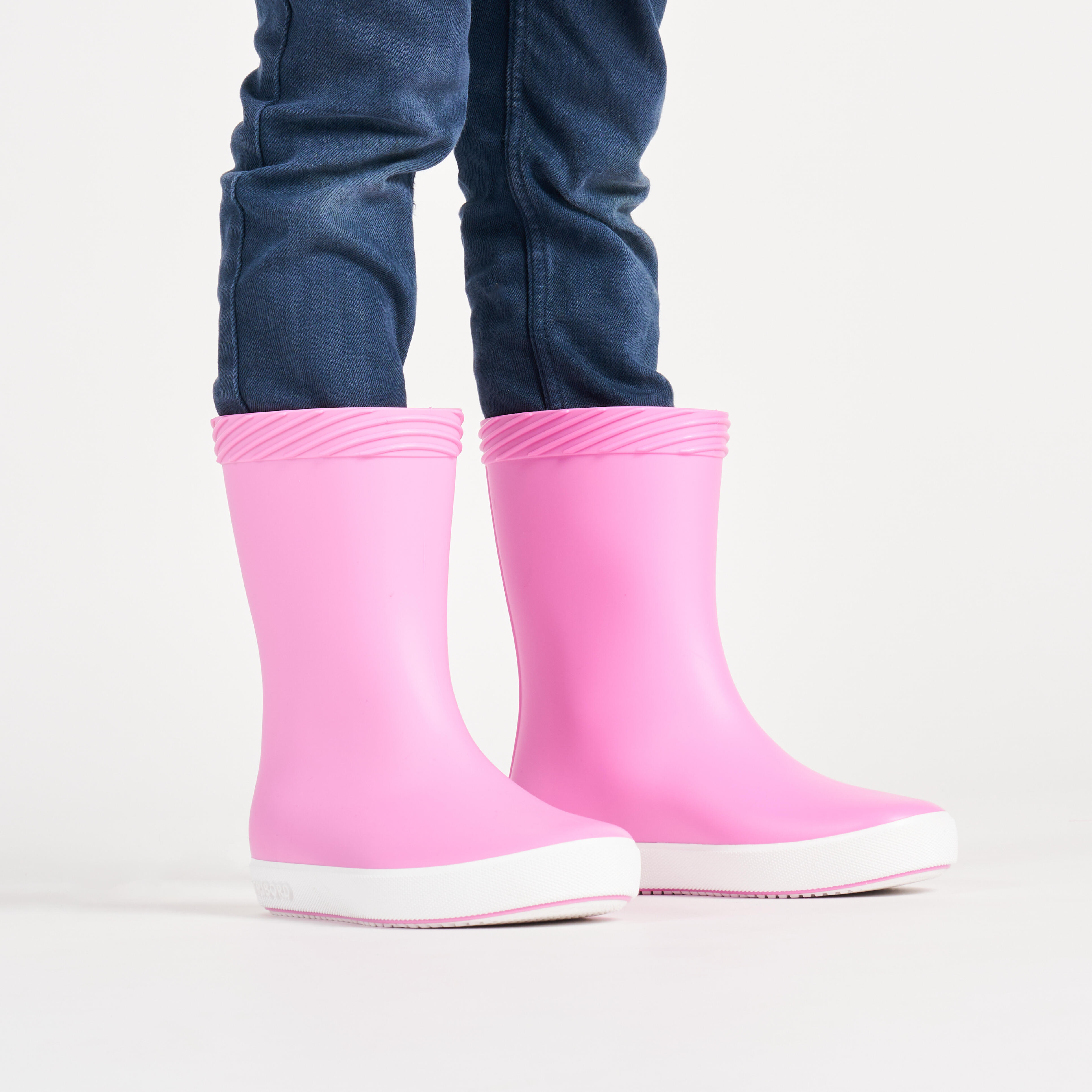 Rain boot, for sailing, child, 100, pink