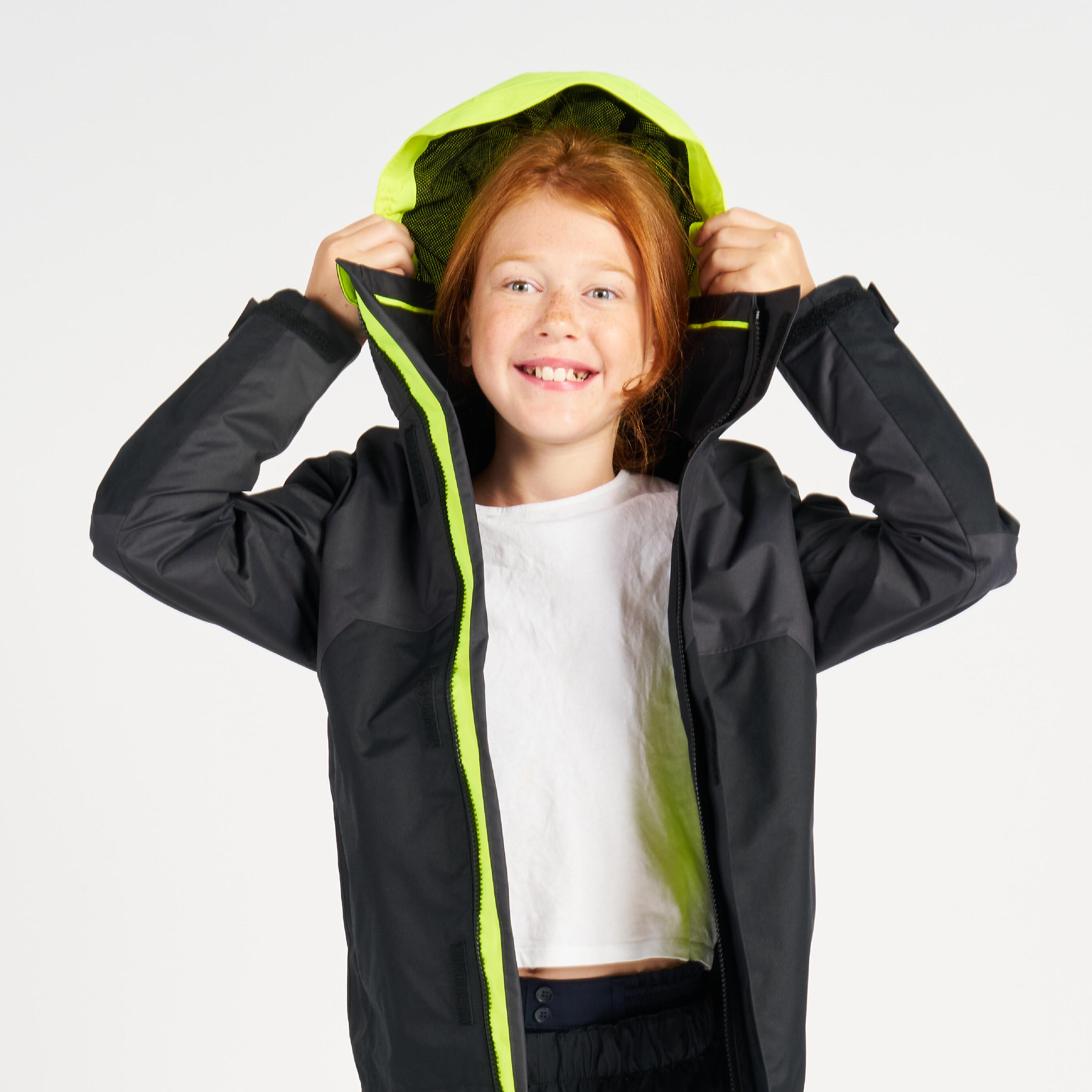 Water- en winddichte zeiljas voor kinderen Sailing 500 donkergrijs 9/18