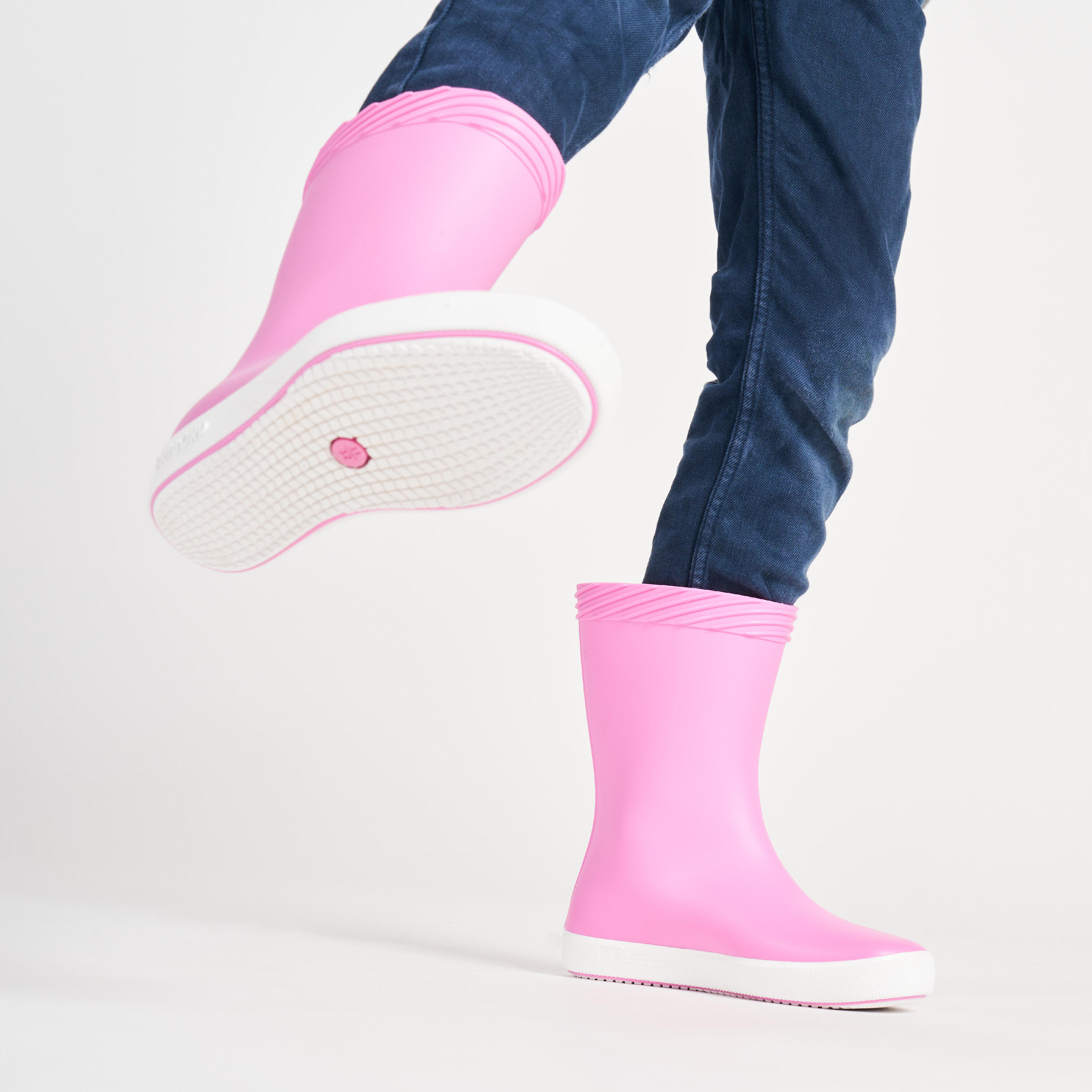 Kids' Rain Boots 100 Pink 6/9