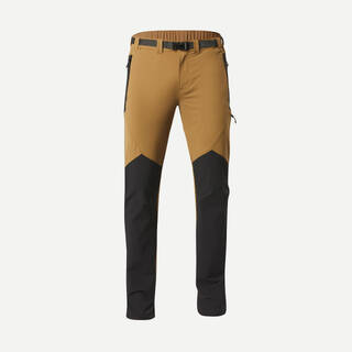 Men Stretchable Wind and Water Resistant Trekking Pants Brown - MT900