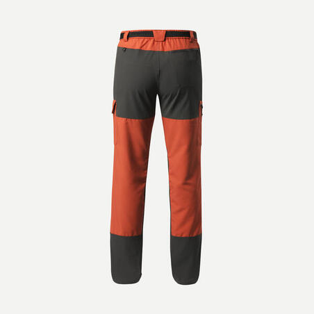 Pantalone za treking MT500 izdržljive muške - narandžaste