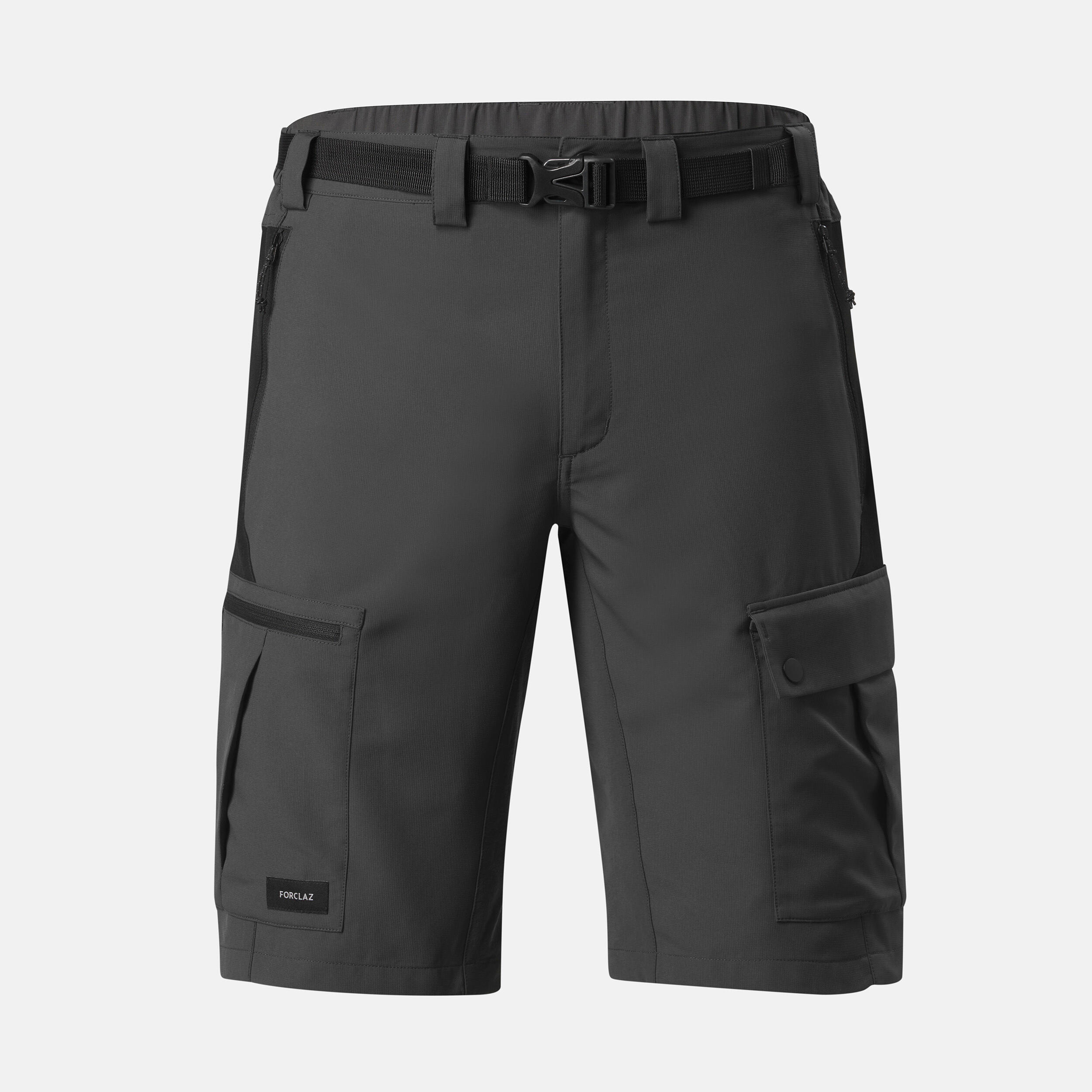Forclaz - Short De Trek Résistant Homme - Mt500 - Short - Randonnees Et Trekking Homme - Gris-noir - 44l - Decathlon