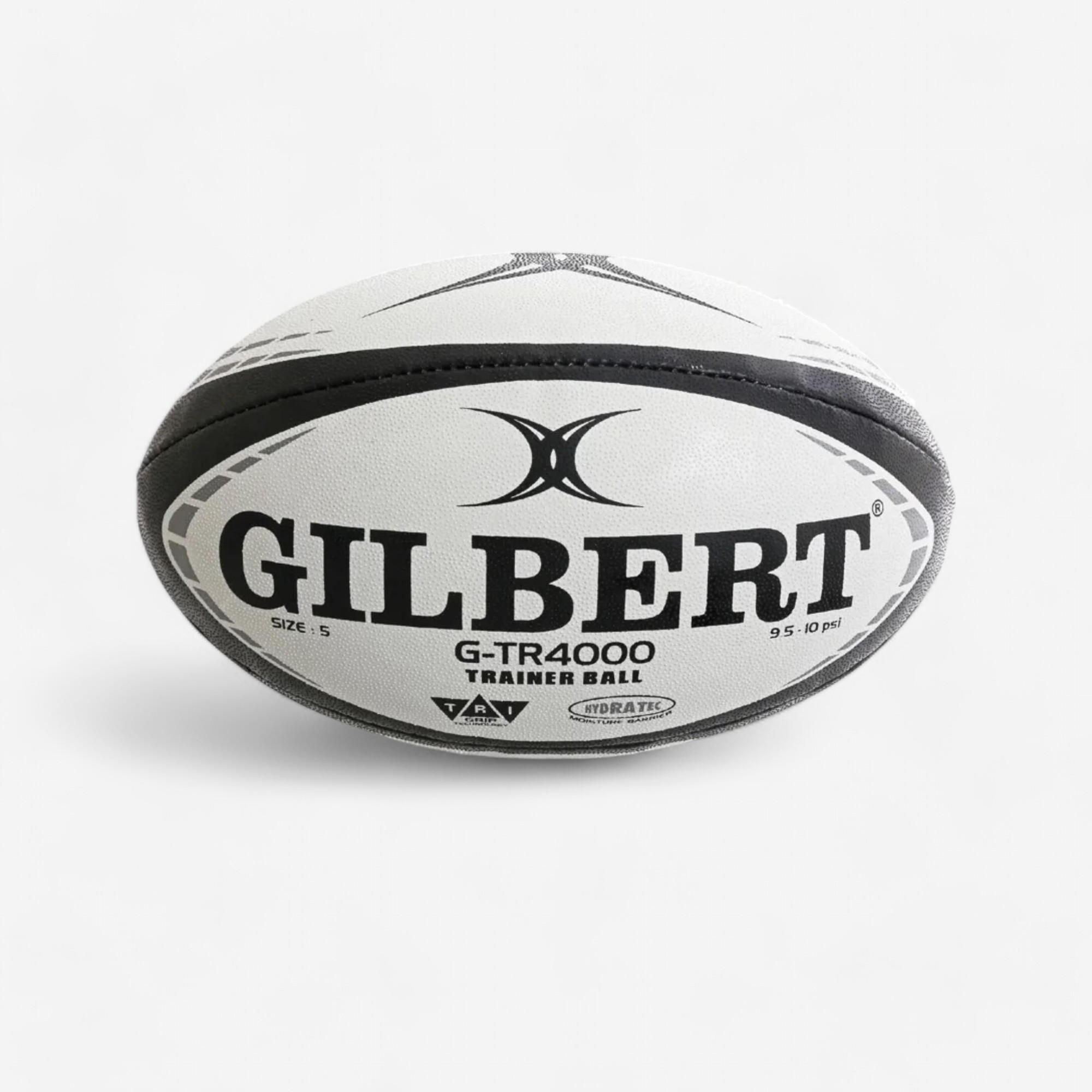 Ballon de rugby taille 5 - gilbert gtr4000 blanc noir - Rugby - Gilbert- Clubs - Entreprises - Collectivités - Associations