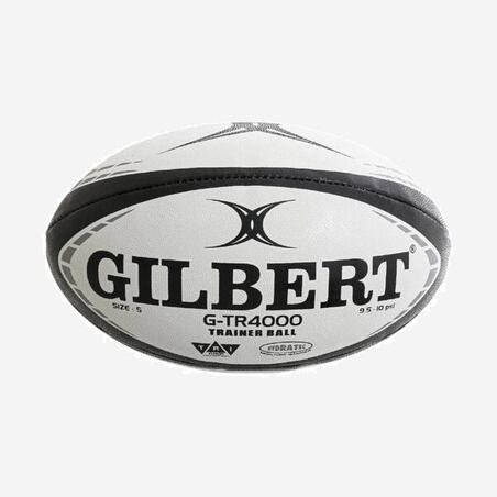 Rugbyboll storlek 5 Gtr4000 svart/vit