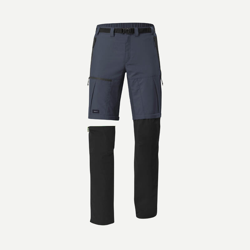 Pantaloni modulabili 2 in 1 trekking uomo MT500 grigi