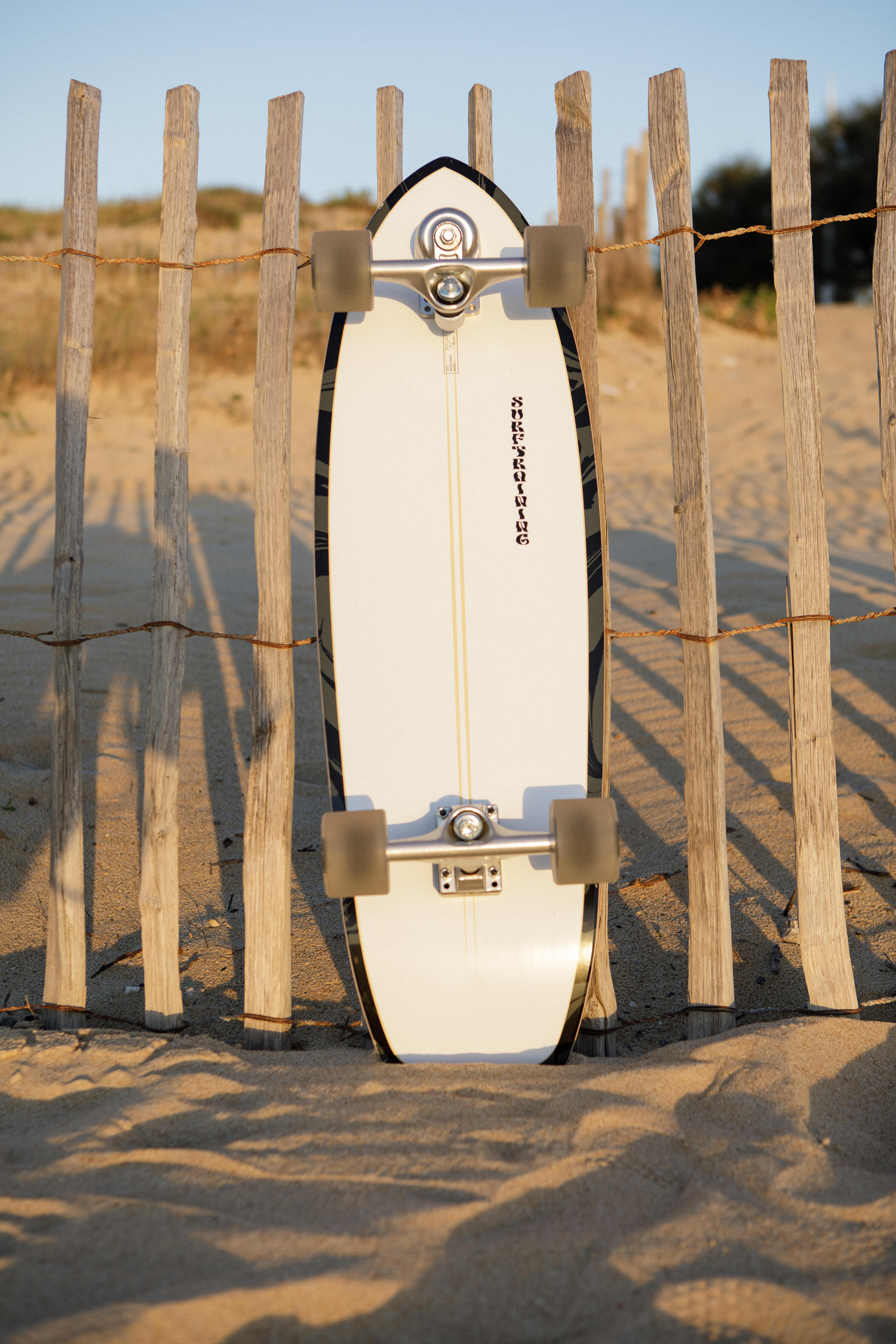 LONGBOARD SURFSKATE SURFTRAINING 34" WHITE OIL 15/20