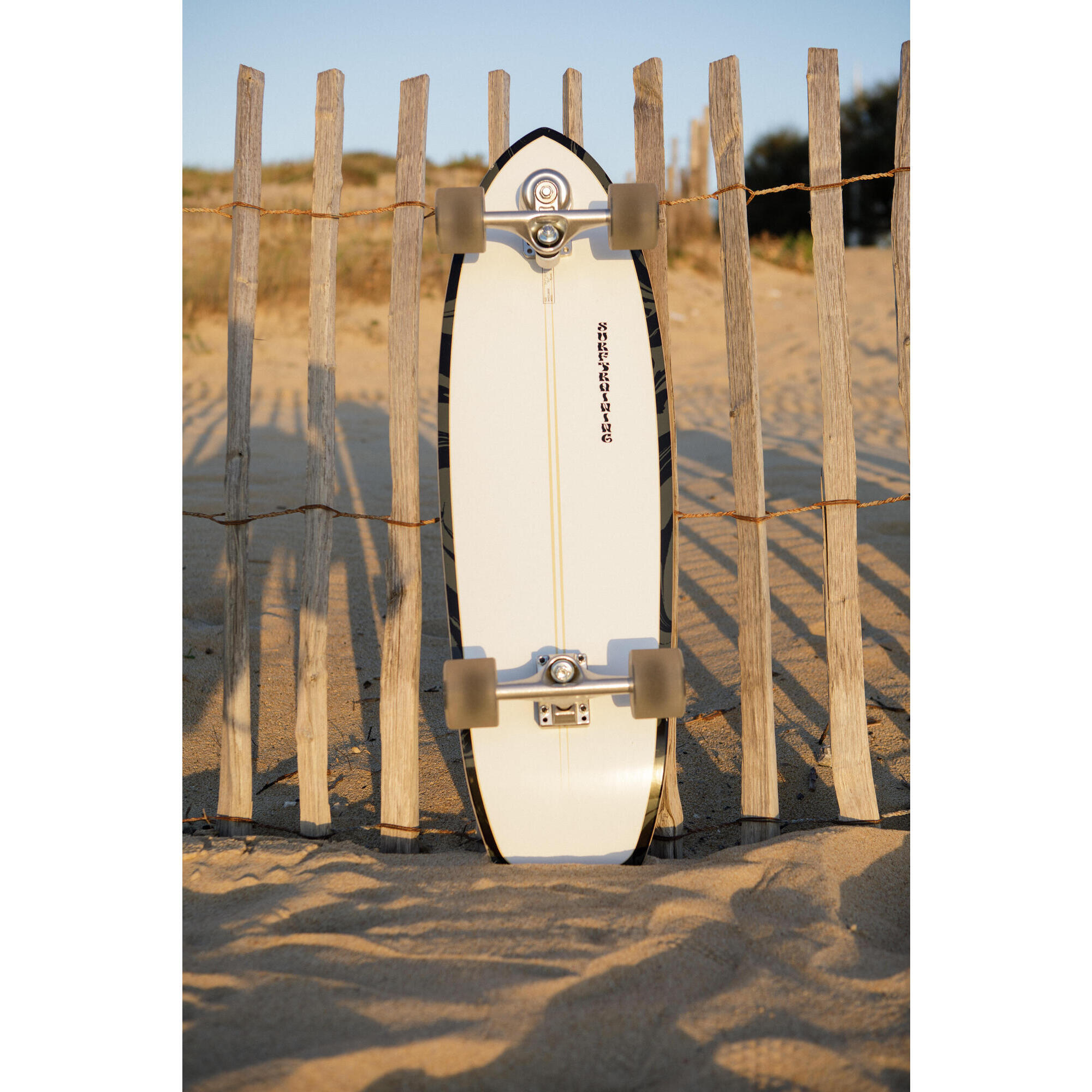 LONGBOARD SURFSKATE SURFTRAINING 34" OLIO BIANCO