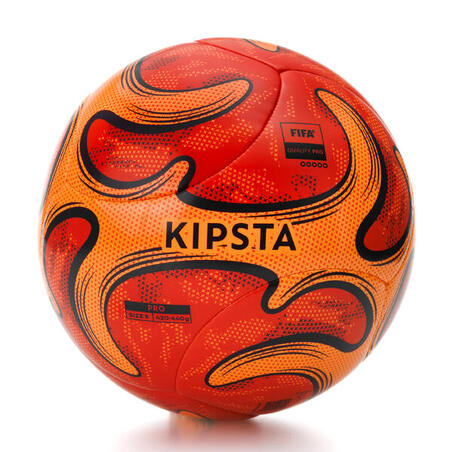 Crveno-narandžasta lopta za fudbal na pesku HYBRID PRO (veličina 5)