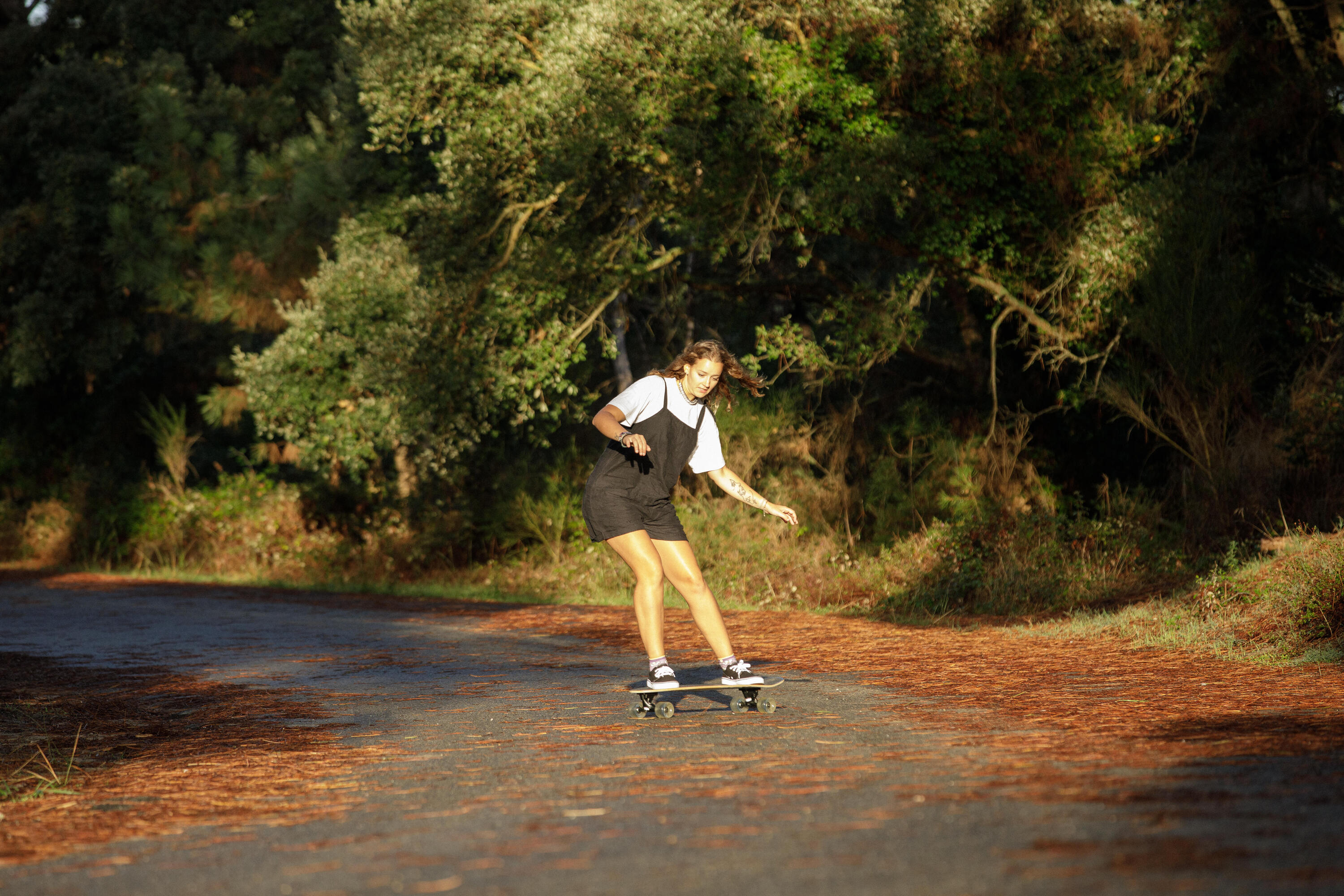 Longboard Surf Cruiser Skateboard 33'' - Natura blau 21/22