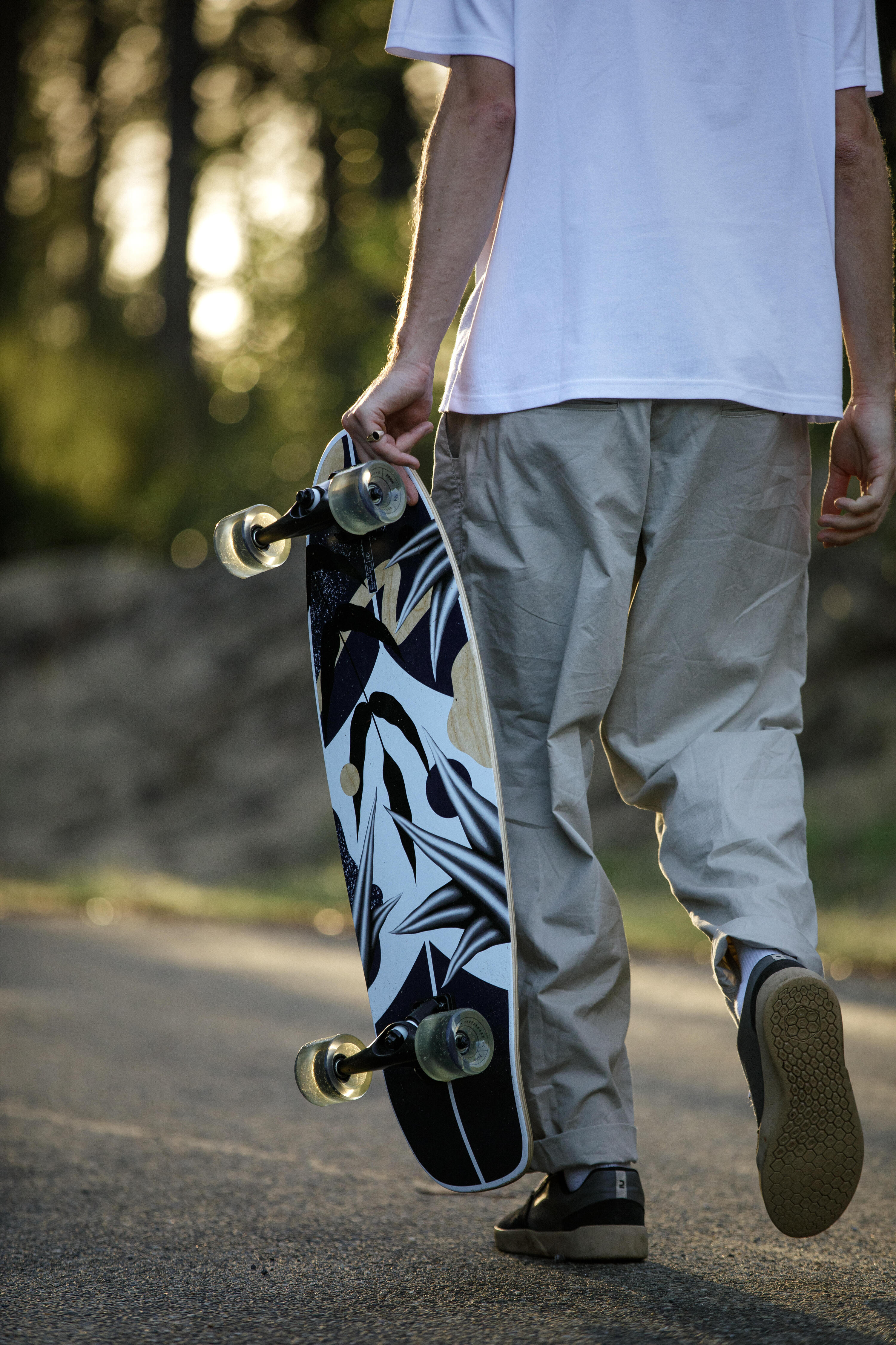 Longboard Surf Cruiser Skateboard 33'' - Natura blau 14/22