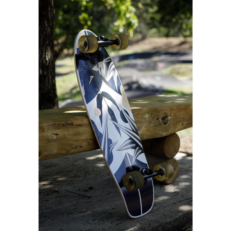 Longboard Surf Cruiser Skateboard 33'' - Natura blau