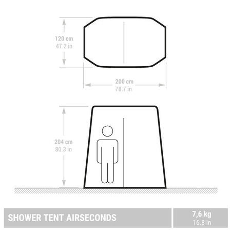 Надувний намет для душу Airseconds Fresh Fabric