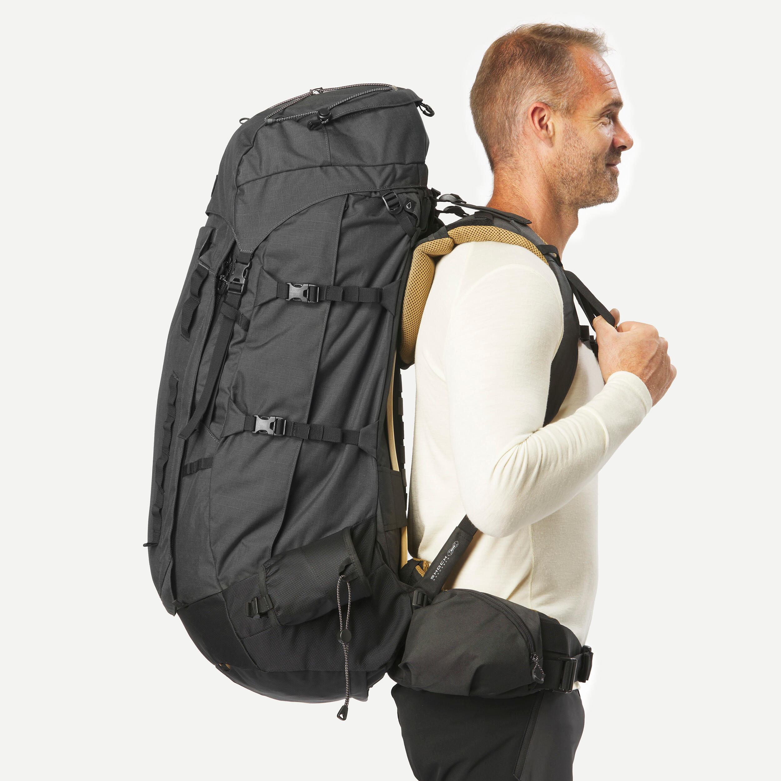 Men's Trekking 70+10L Backpack MT900 Symbium  7/10