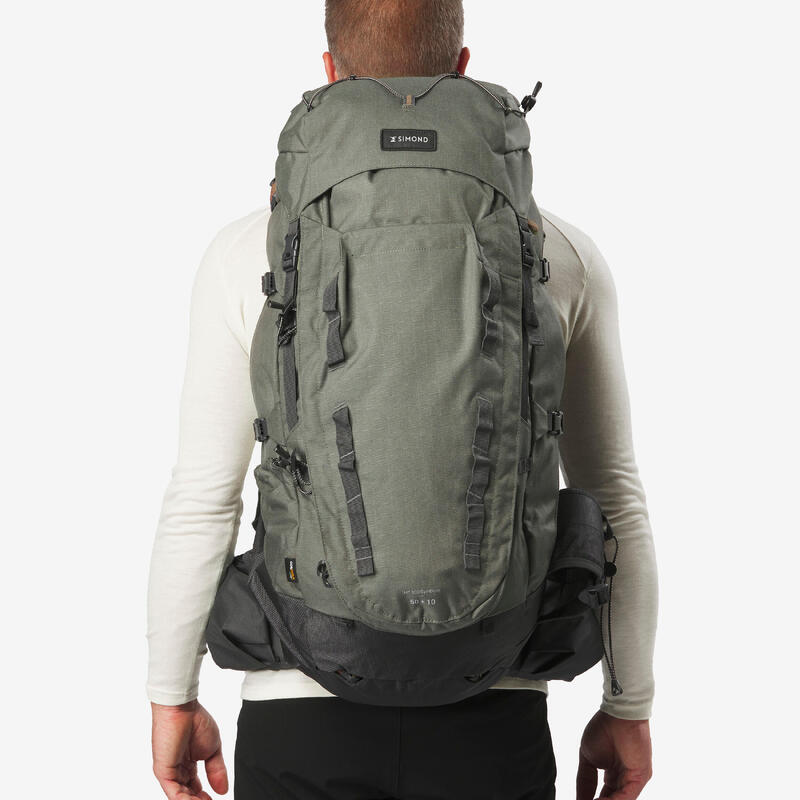 Rucsac Trekking cu husă ploaie MT900 Symbium 50+10L Kaki Bărbați