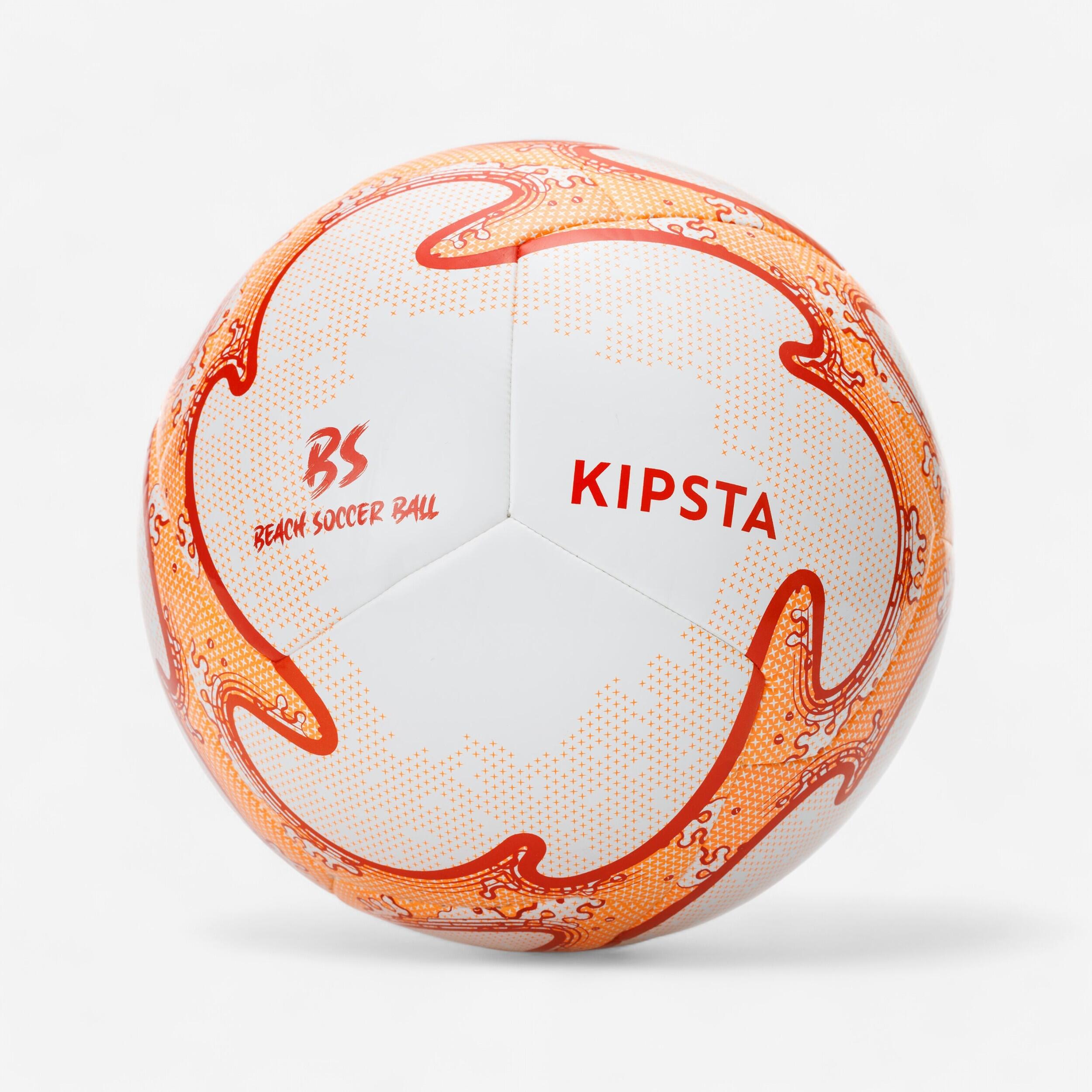 Kipsta - Ballon De Beach Soccer Hybride Light Taille 5 Blanc / Orange - Ballon De Foot - Football / Futsal / Sepak - Blanc-orange - 5 - Decathlon