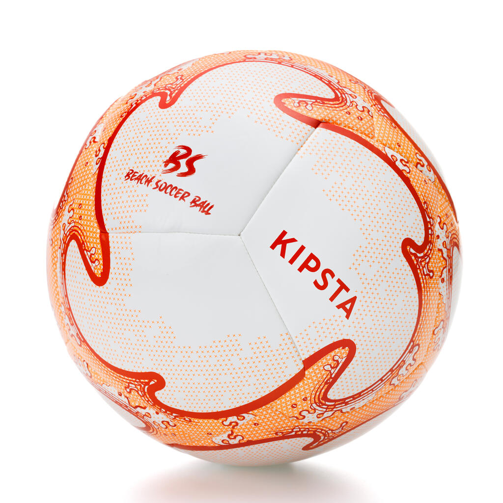 Size 5 Hybrid Beach Soccer Ball Light - White/Orange