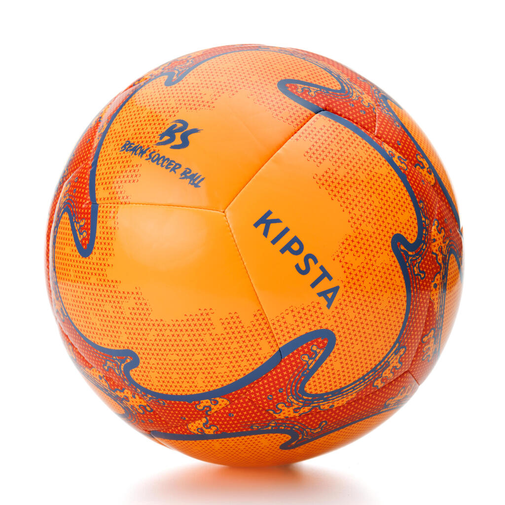 BALLON DE BEACH SOCCER HYBRIDE  LIGHT TAILLE 5 ORANGE / RED