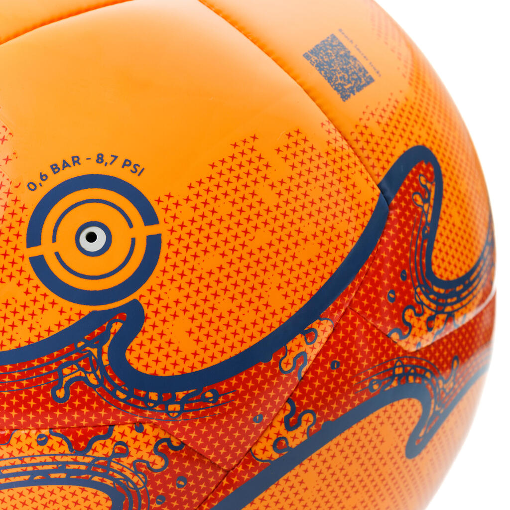 BALLON DE BEACH SOCCER HYBRIDE  LIGHT TAILLE 5 ORANGE / RED