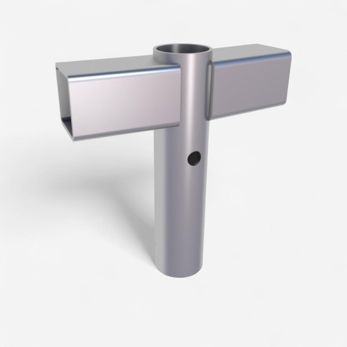 Raccord en "T" poteau/pied/cadre, pièce détachée trampoline Rond 240