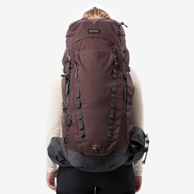 Rucsac Trekking cu husă ploaie MT900 Symbium 60+10L Bordo Damă