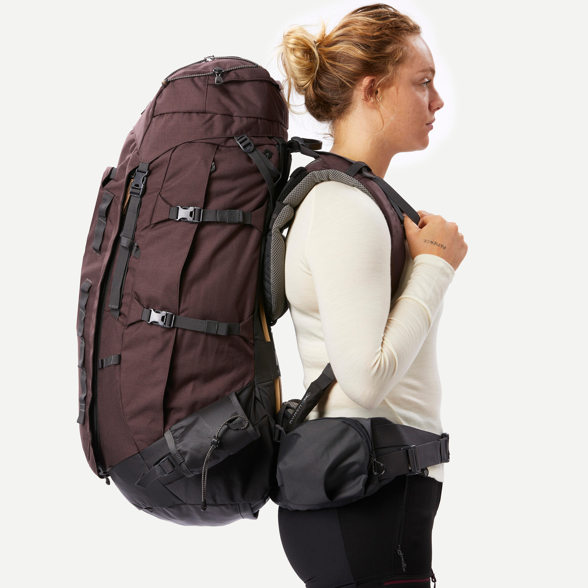 Reiserucksack Ruckscke Damen Backpacker Rucksack Trekkingrucksack Damen  Easyfit  MT100 60 Liter Decathlon