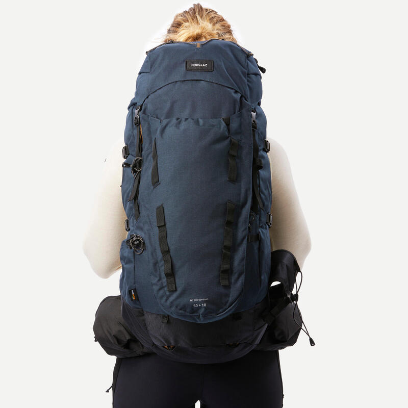 Kadın Outdoor Trekking Sırt Çantası - Mavi - 50+10 L - MT900 Symbium