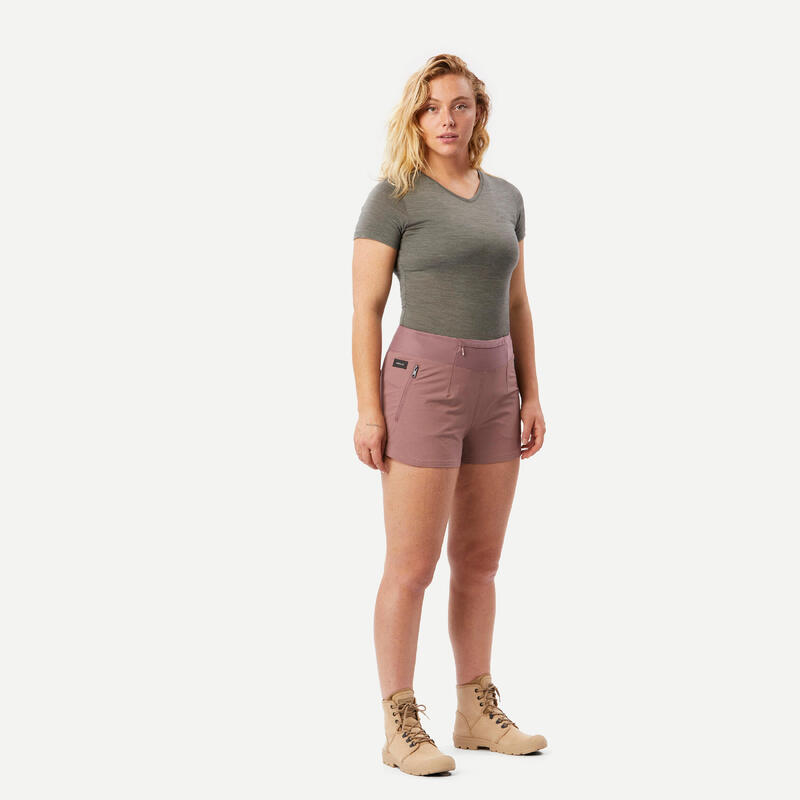 Short court de trekking Femme - TRAVEL 900 rose