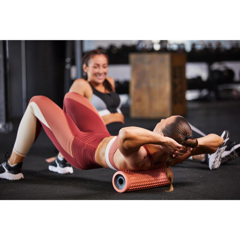 Faszienrolle Massage hart - Foam Roller koralle