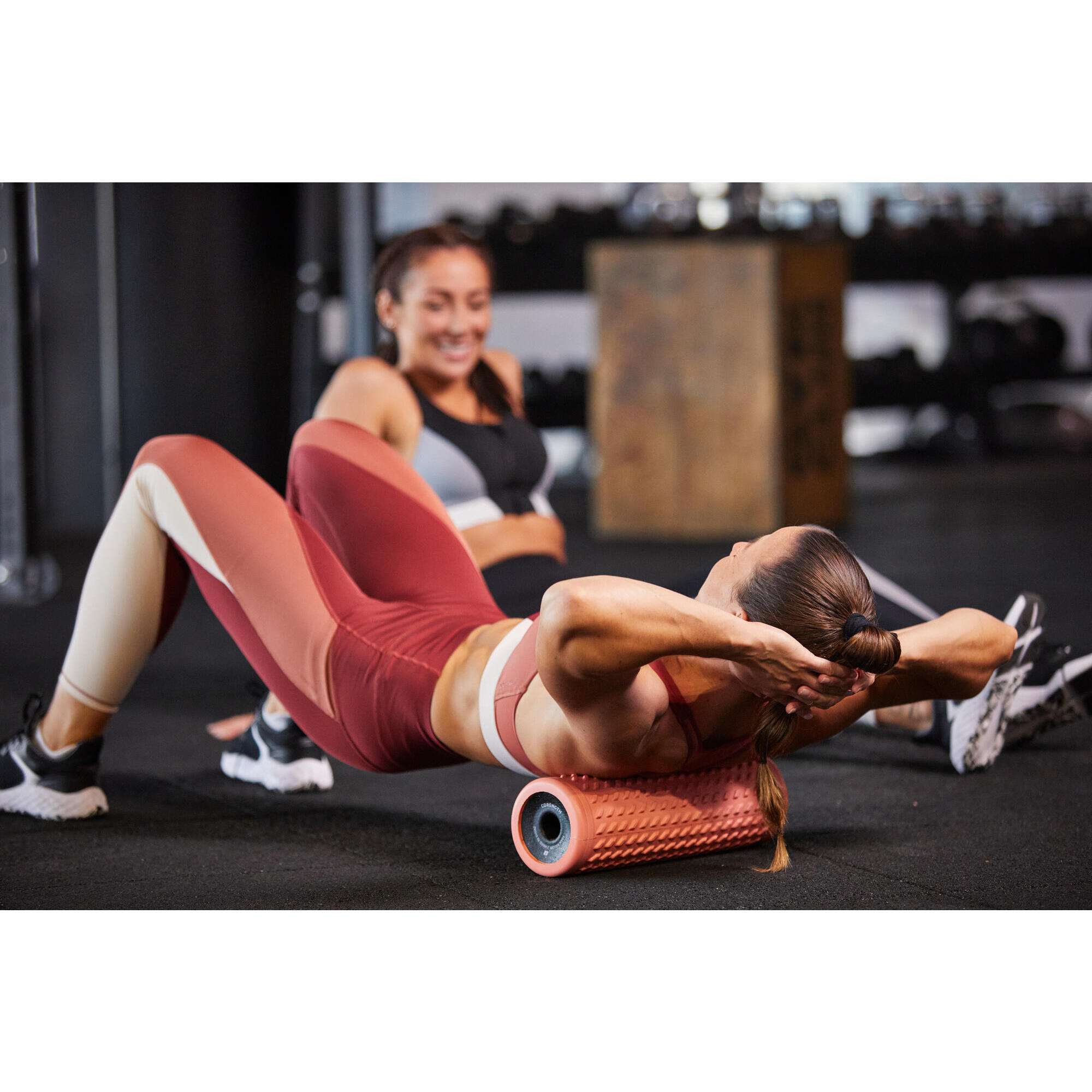 Massage roller, hard - foam roller corail