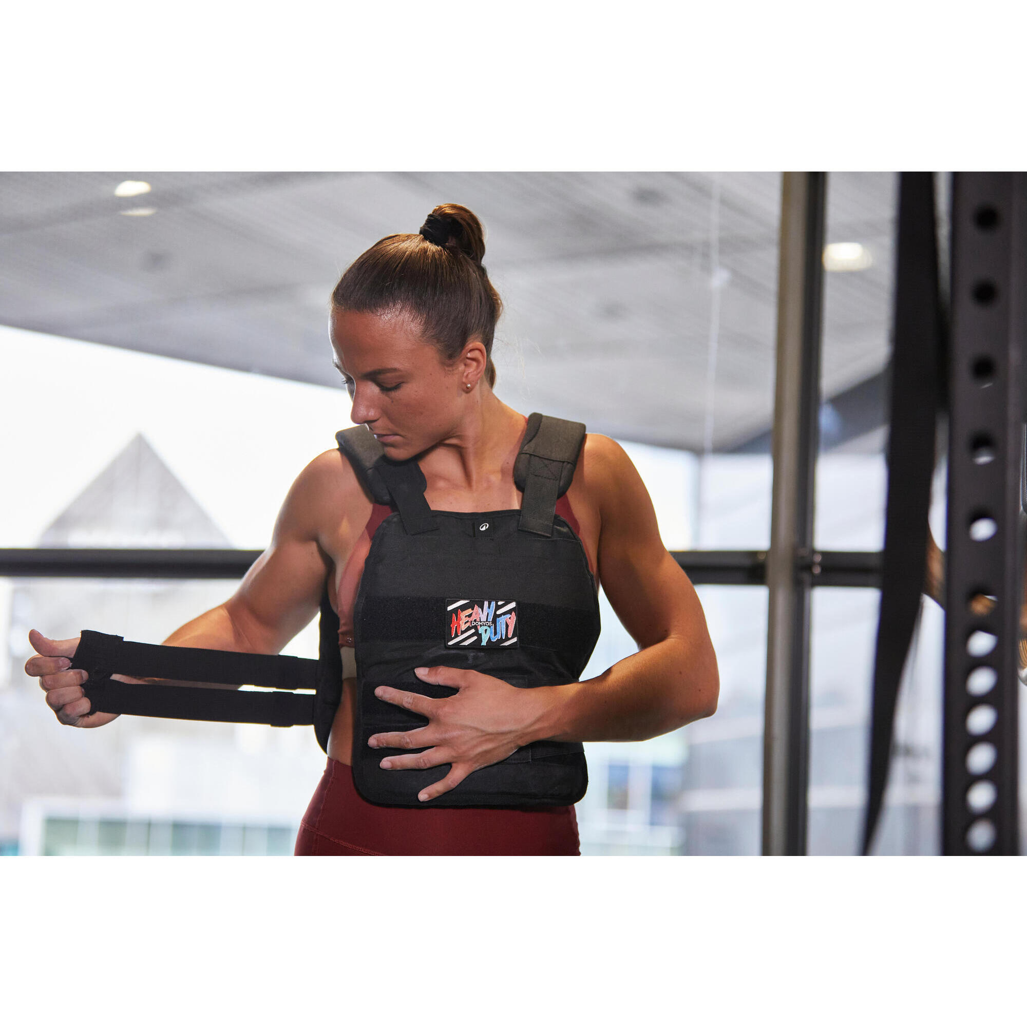 Gilet Lesté 10 Kg X-Style - Pour Musculation, Course, Fitness - Tissu Lycra - Bretelles Réglables