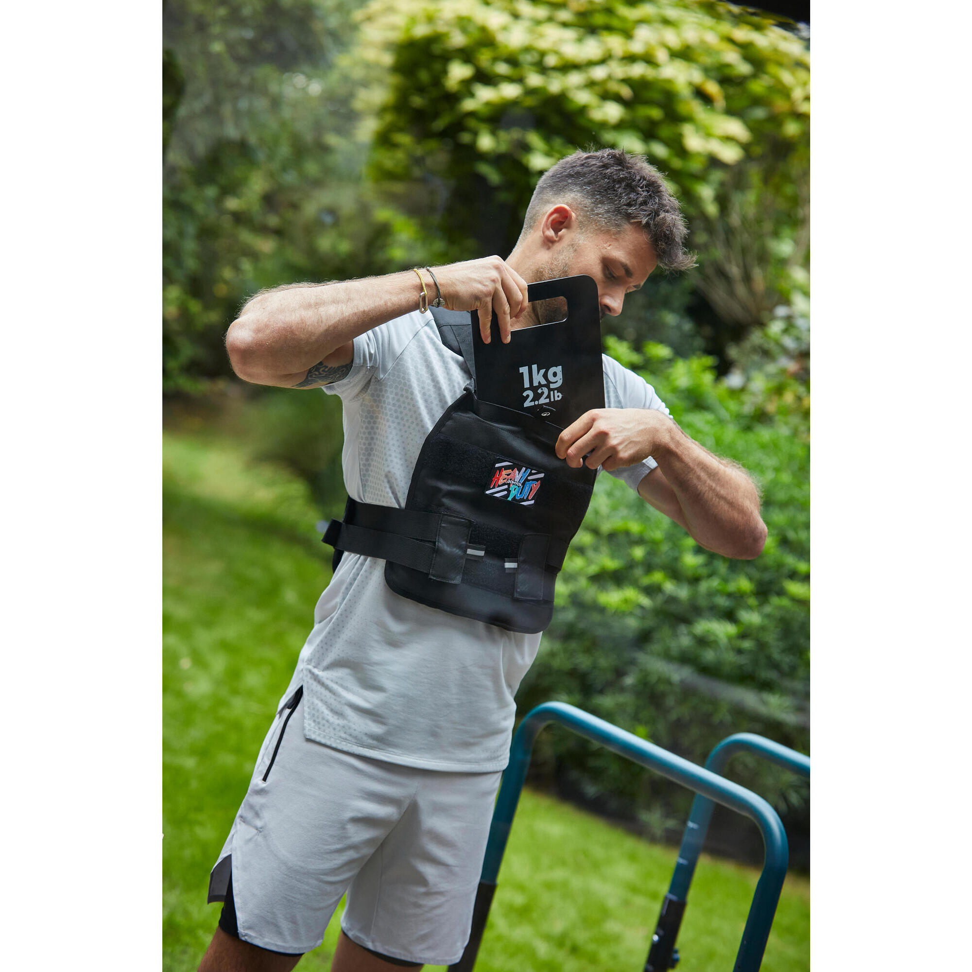 ウエイトトレーニング DECATHLON 10KG WEIGHTED VEST DOMYOS (ドミオス) ウエイトトレーニング ウエイトベスト 調節