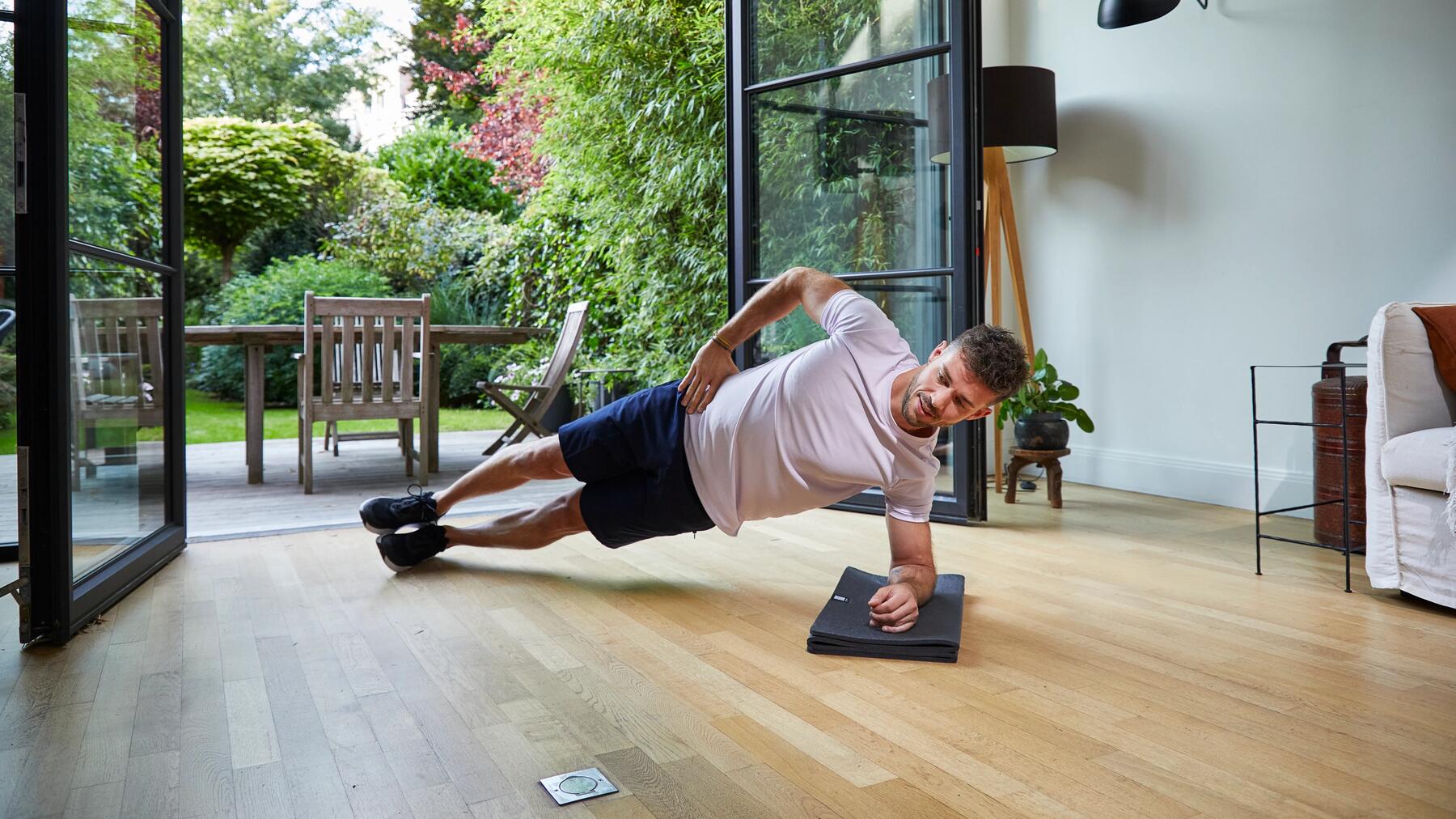 Plancha lateral con los abdominales