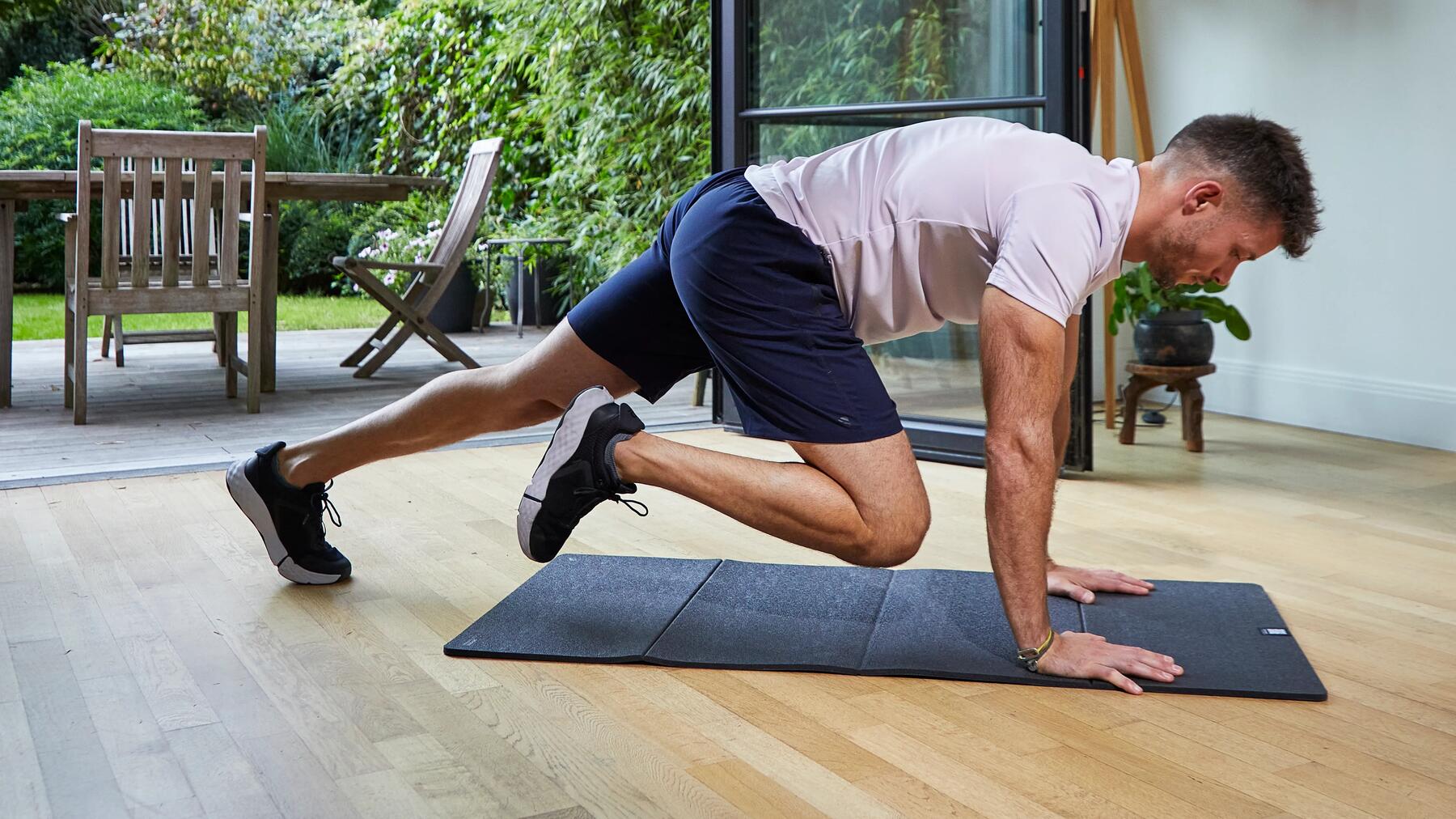 Plancha con deslizamiento de rodilla