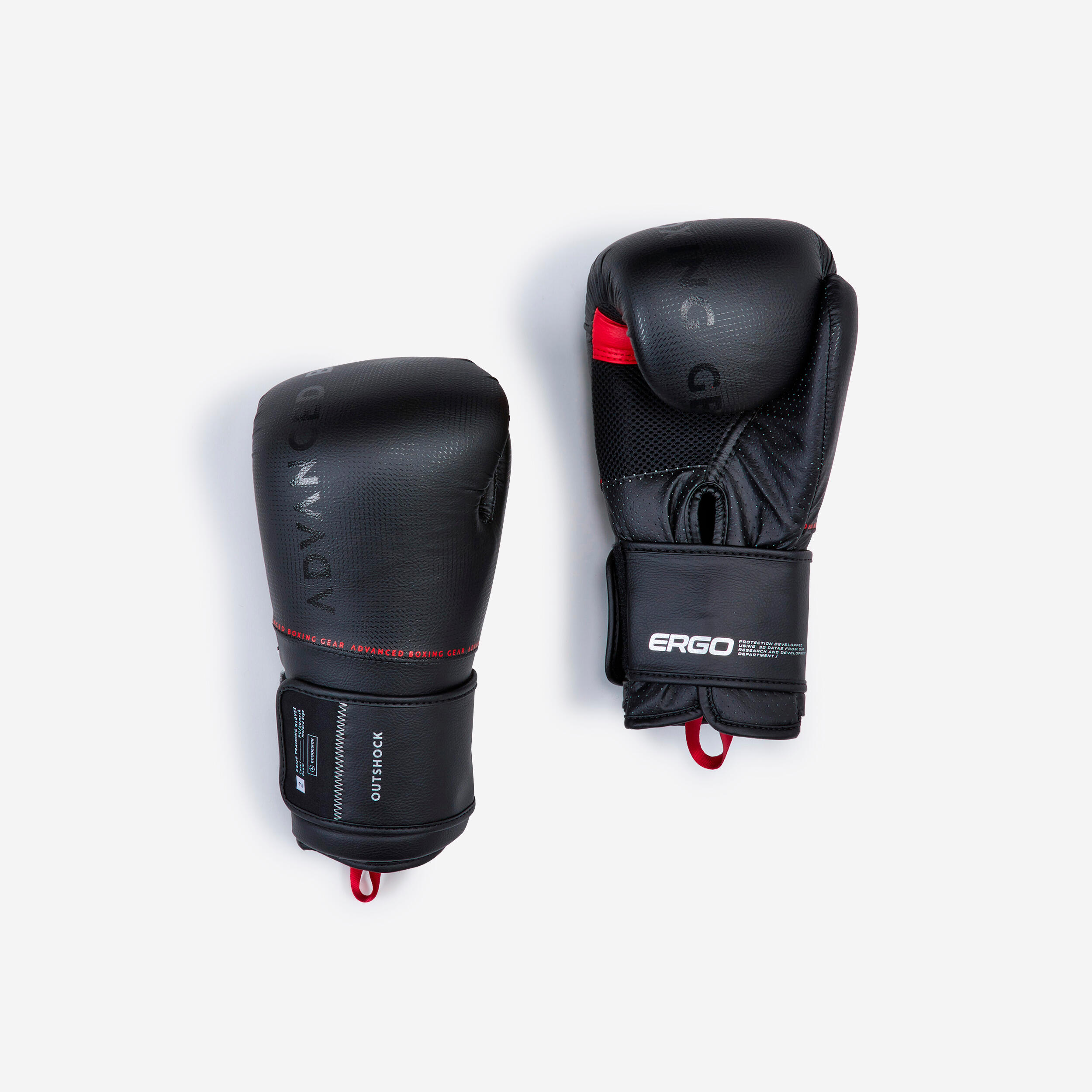 Ergonomic Boxing Gloves 120 - Black 1/6