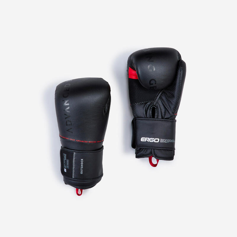 Mănuși de box cu interior 100% aerisit, Negru Adulți