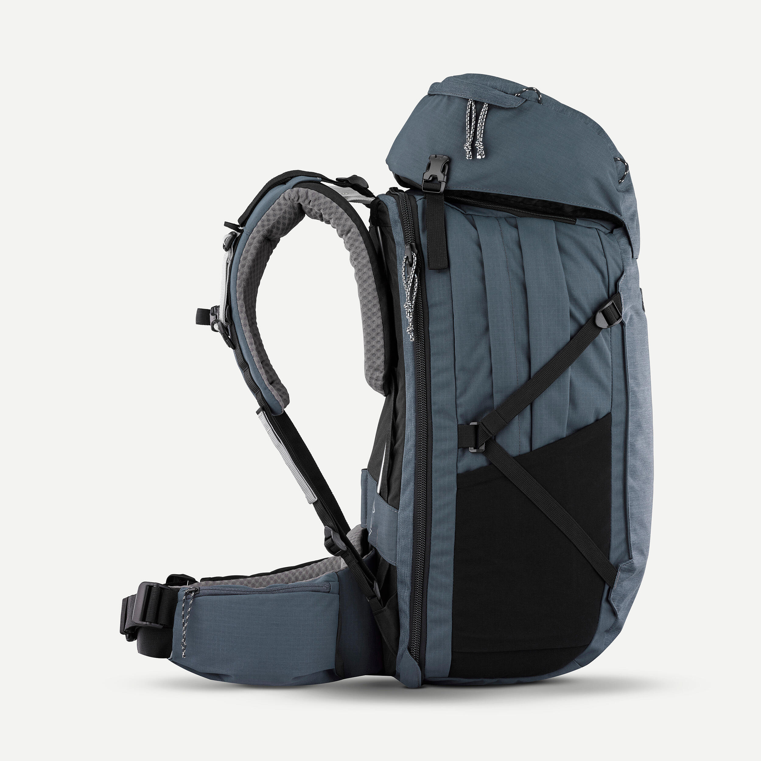 Sac à dos de randonnée à ouverture valise femme 50 + 6 L, Travel 900 - FORCLAZ