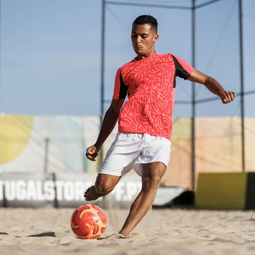 Pallone beach soccer Pro ibrido taglia 5 - rosso/arancione