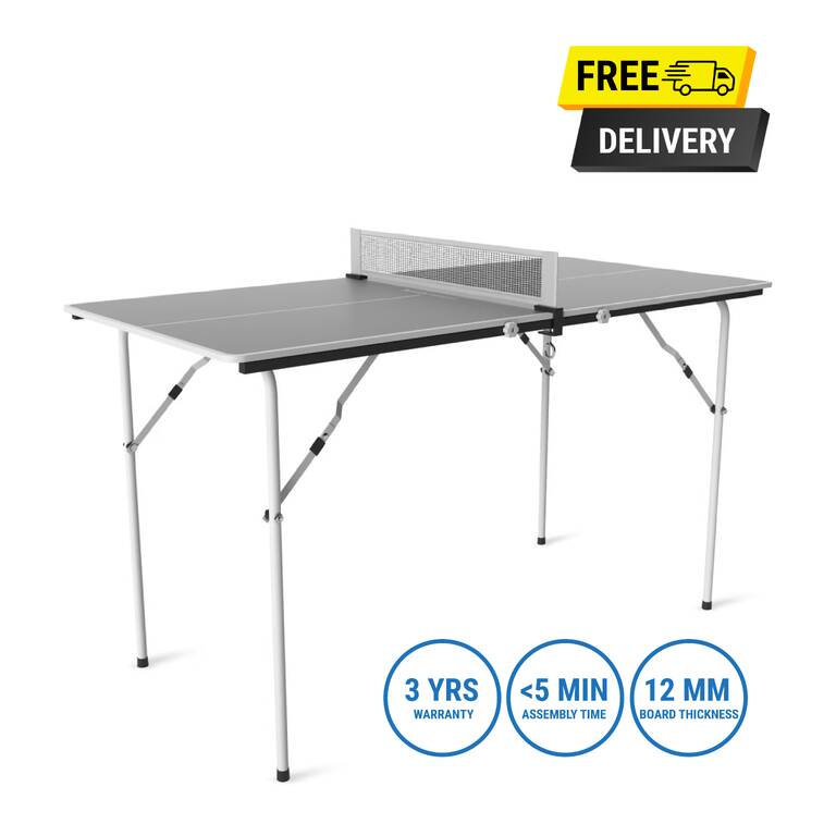 Table Tennis Table Leisure Small PPT130 Granite Grey
