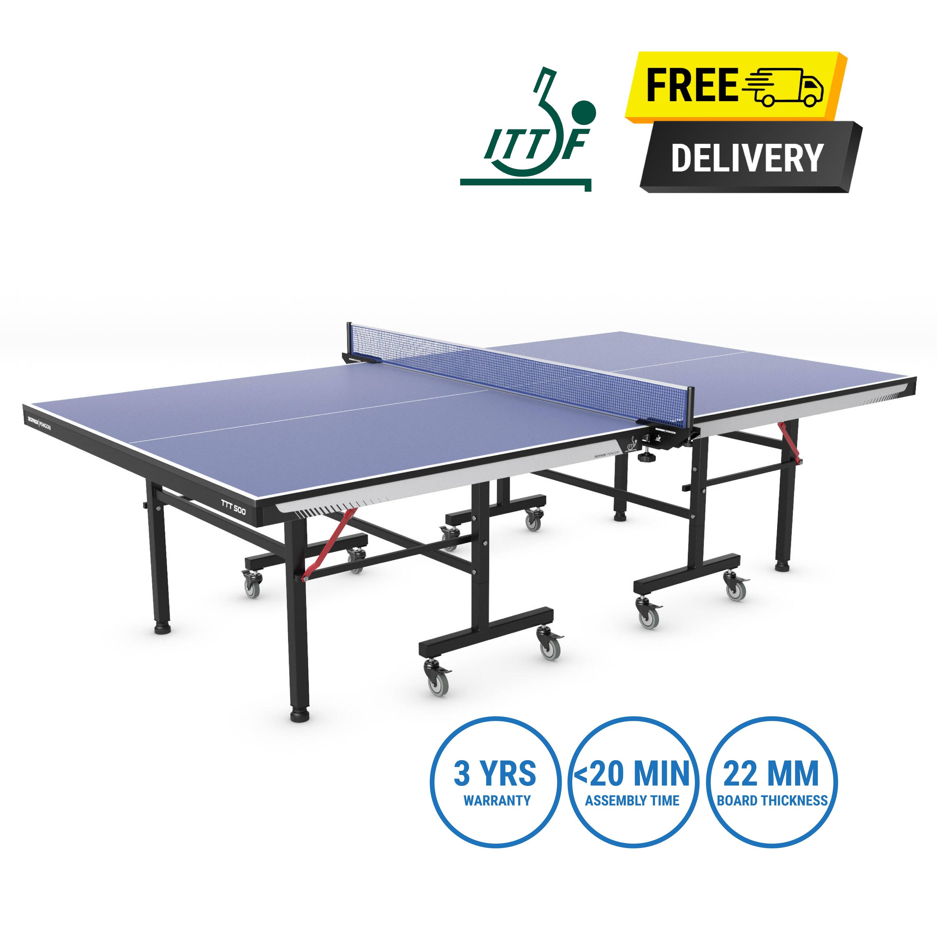 Table Tennis Table ITTF TTT500 Blue -  1