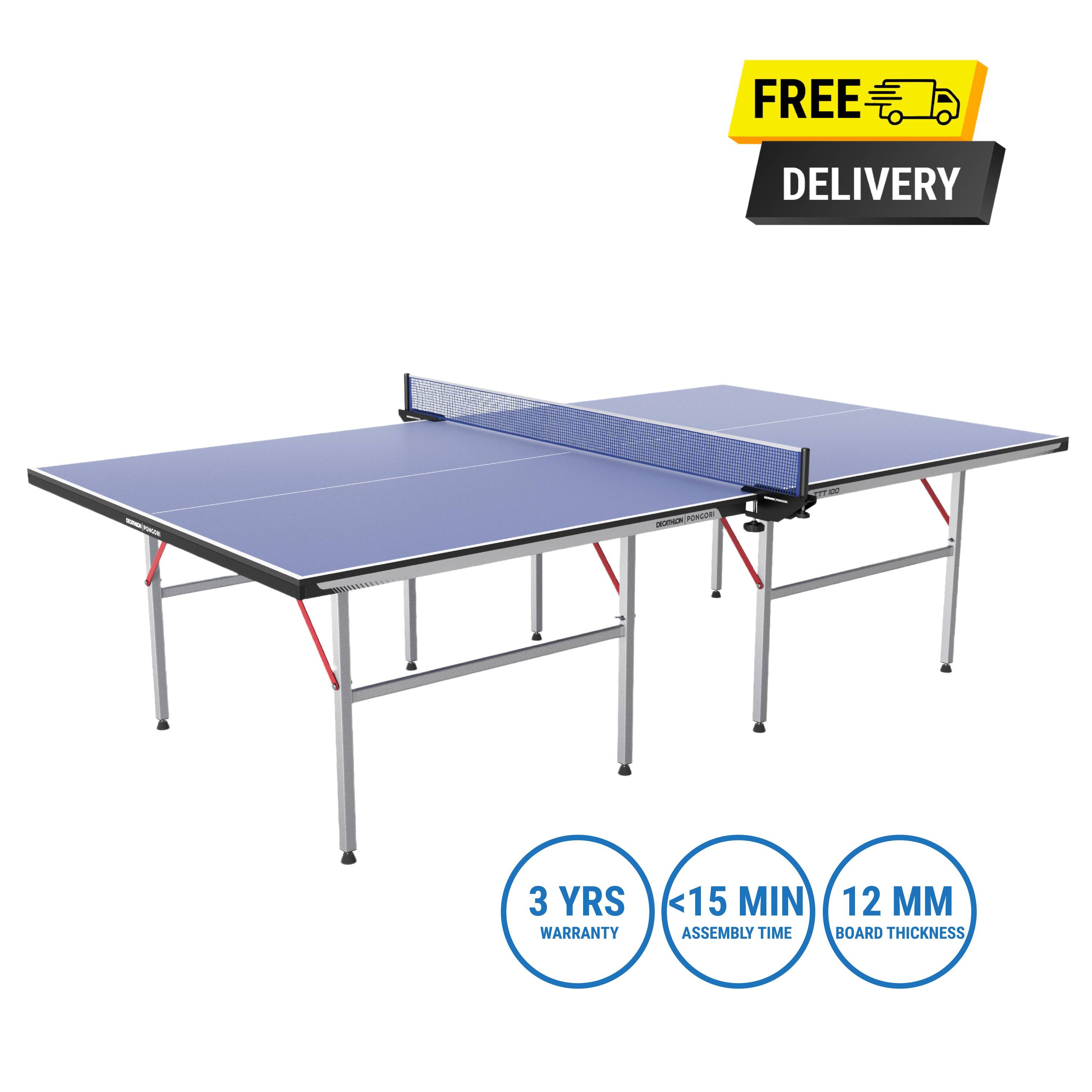 Table Tennis Table Academic TTT100 Blue -  1