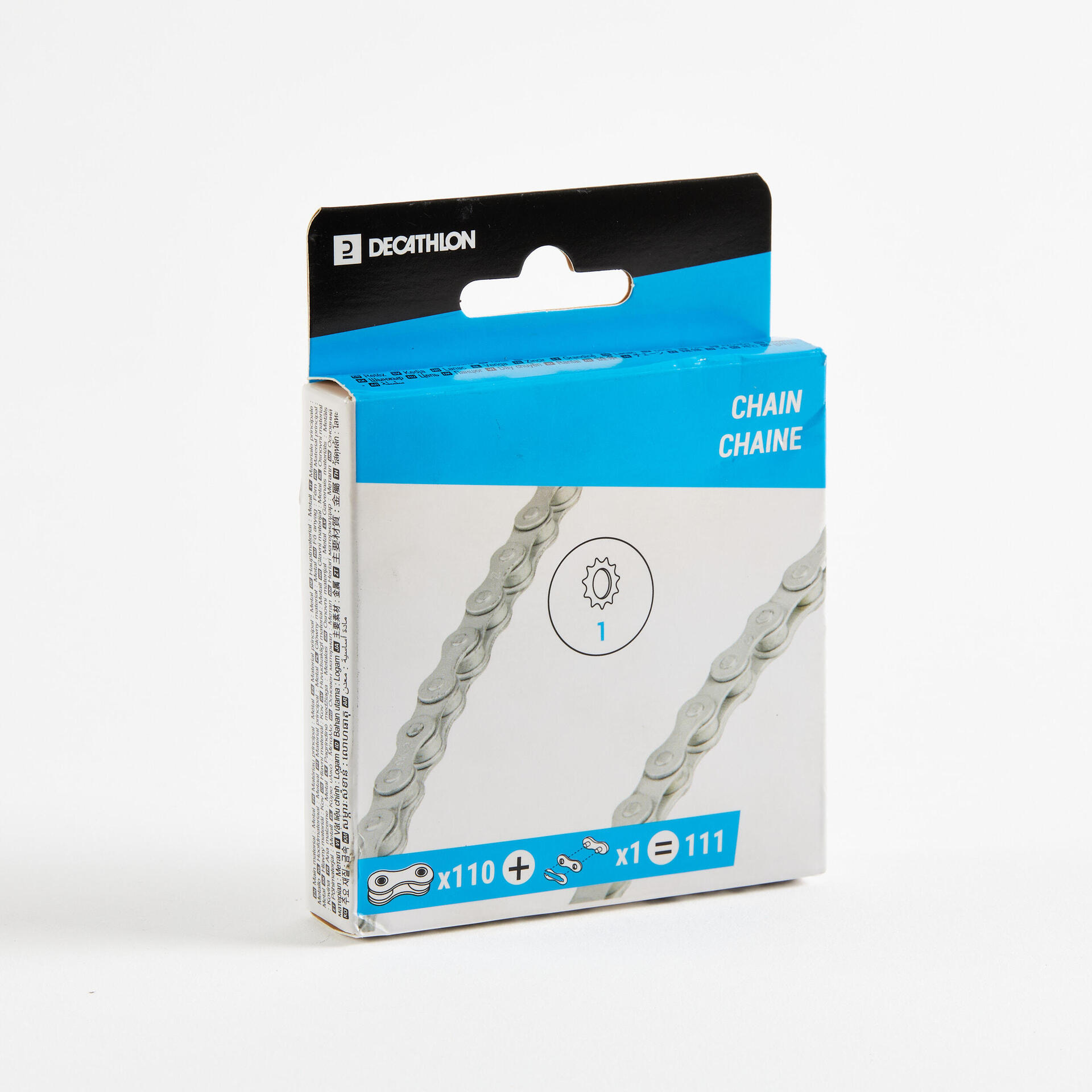 Bicycle Chain Btwin Single Speed Silver