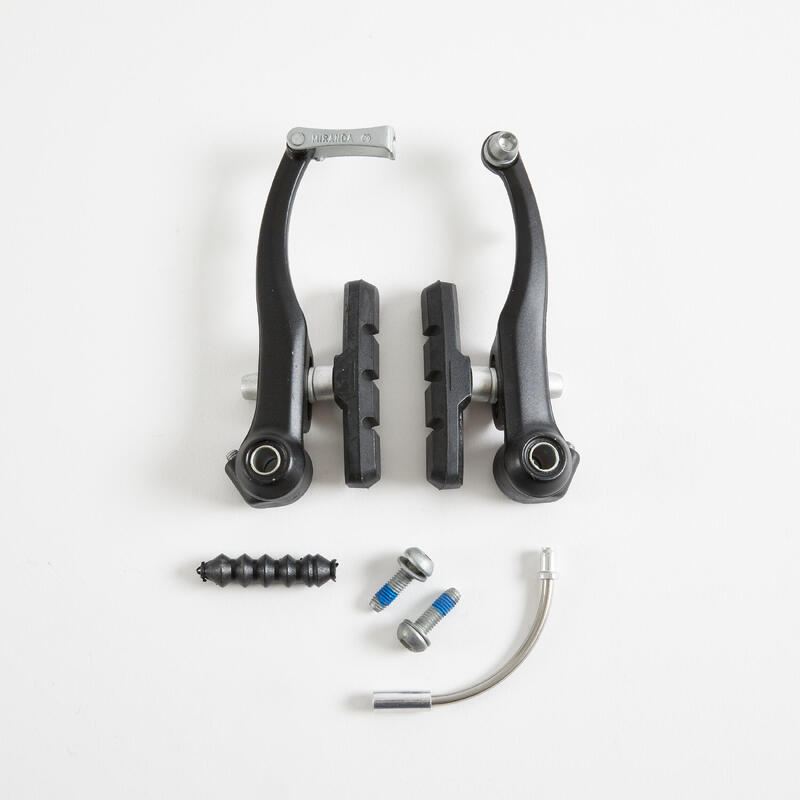 Kit De Frenos Bicicleta V/brake En Aluminio Negro Logan