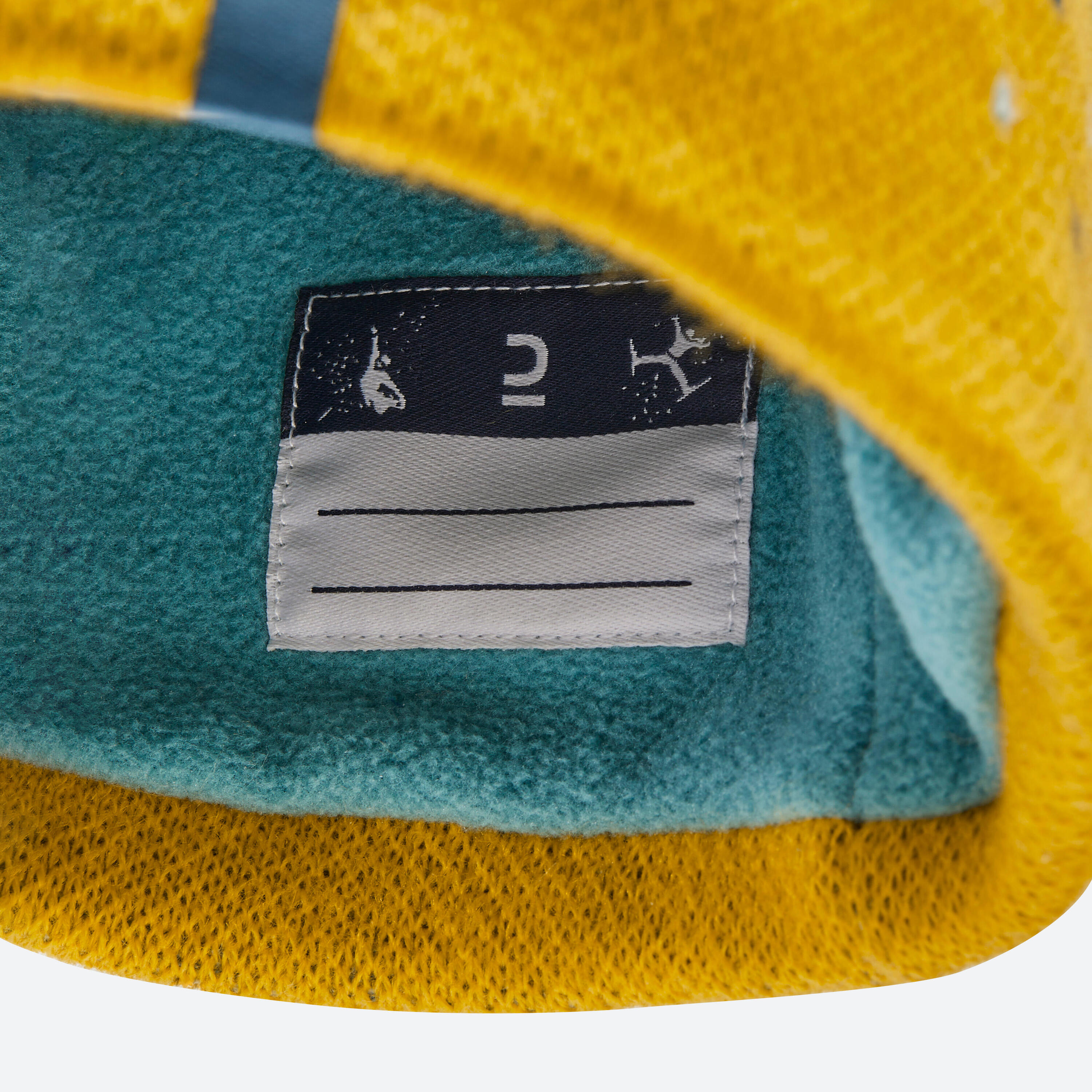 Baby Ski/Sledge Hat and Snood – WARM Yellow Spots 4/9