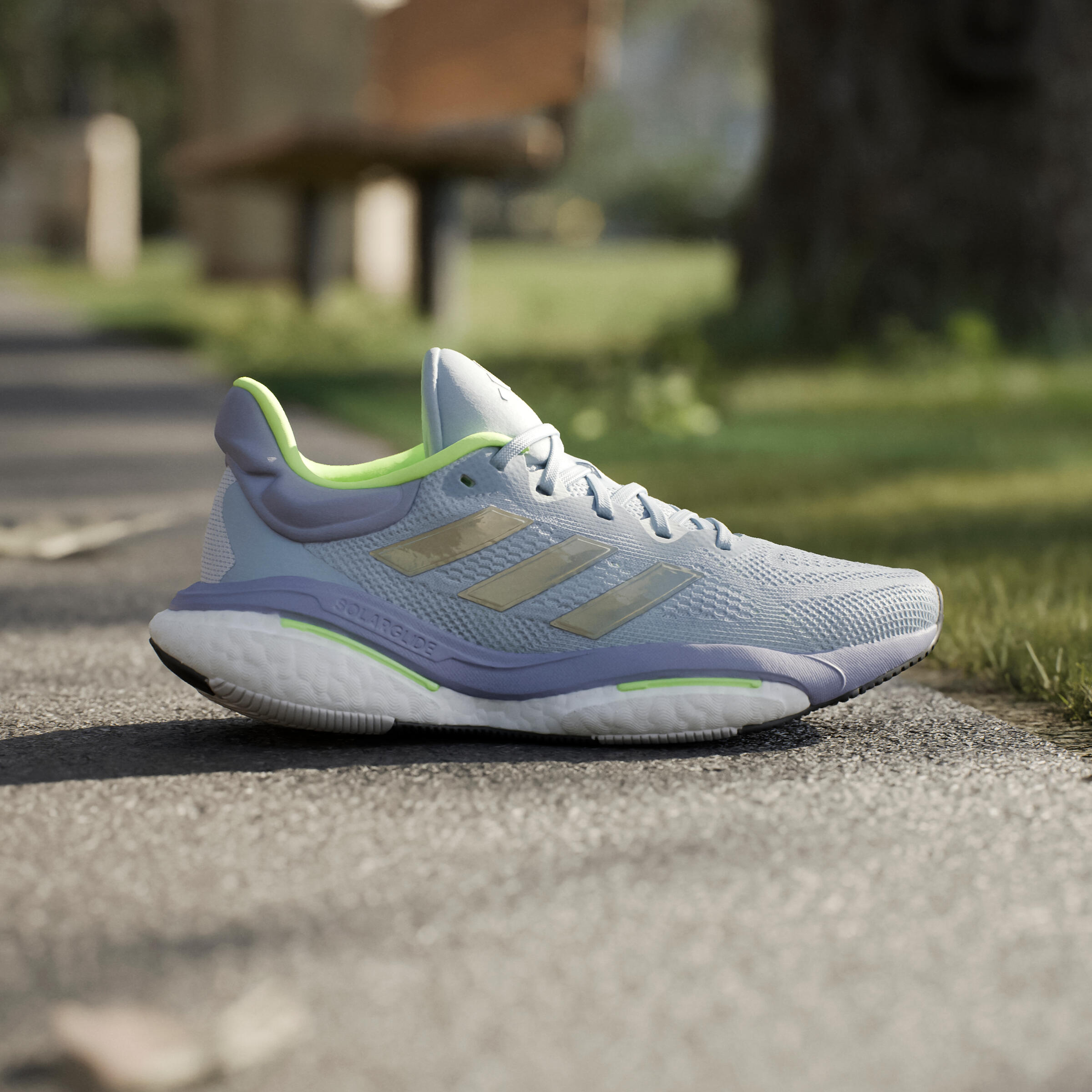 CHAUSSURES DE RUNNING FEMME ADIDAS SOLAR GLIDE 6 GRIS OR 10/14