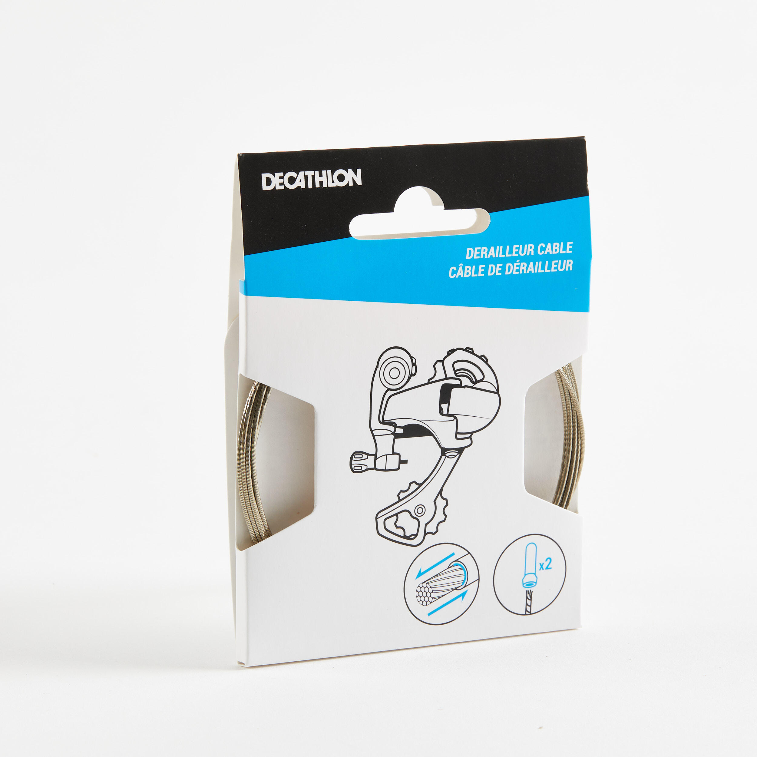 Stainless Steel Universal Derailleur Cable - DECATHLON