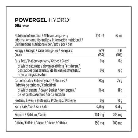 Ενεργειακό τζελ Hydrogel 67ml - Cola