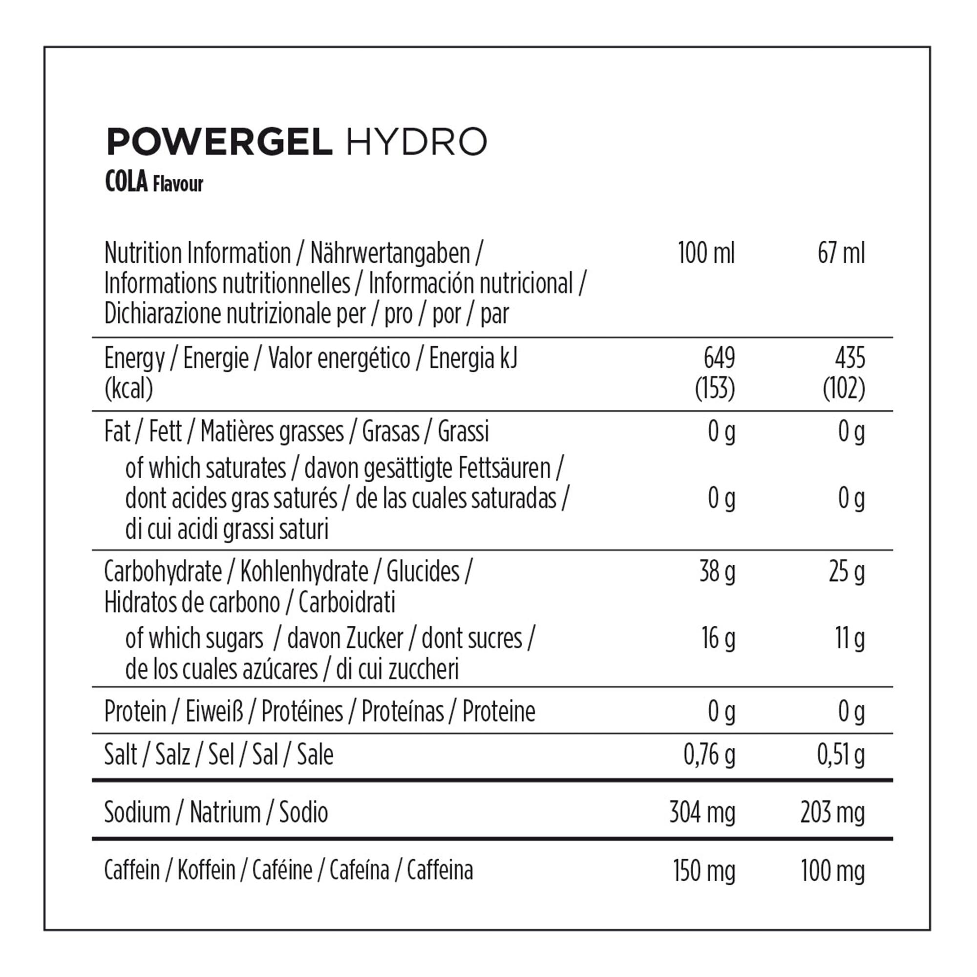 Hydrogel Energy Gel 67ml - Cola 2/3
