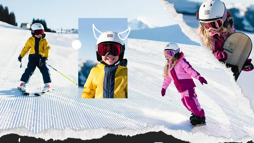 vestir adequadamente a criança no ski