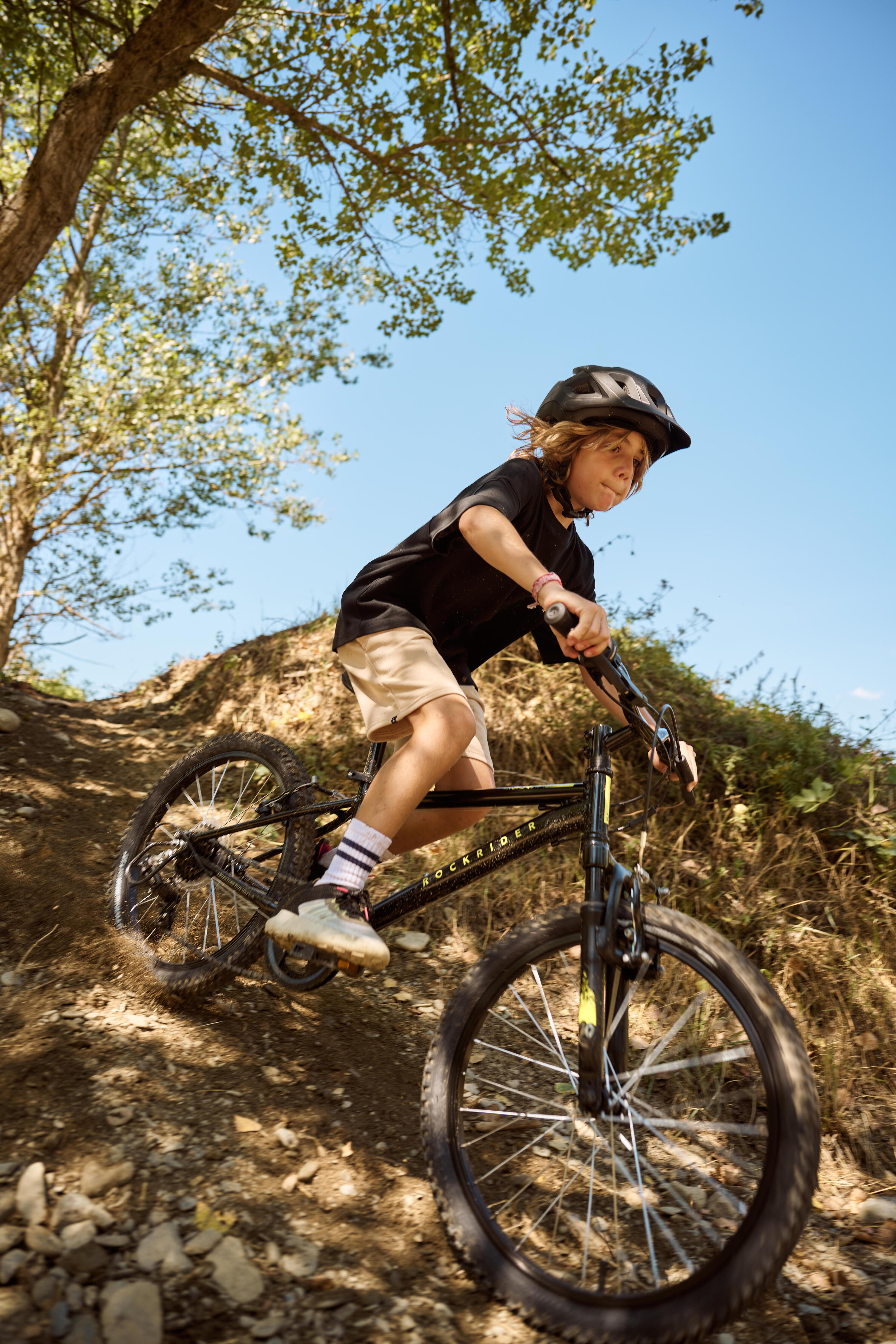 Kids' 20-Inch Mountain Bike Explore 500 Ages 6-9 - Black 4/13